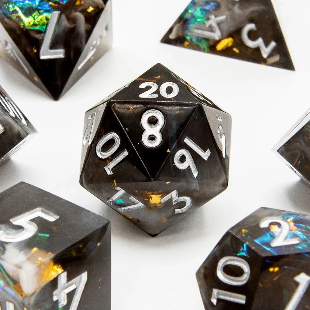 Stormcaller | Sharp Edge Dice | 7 Piece Set - Tabletop Dominion - We Print Miniatures