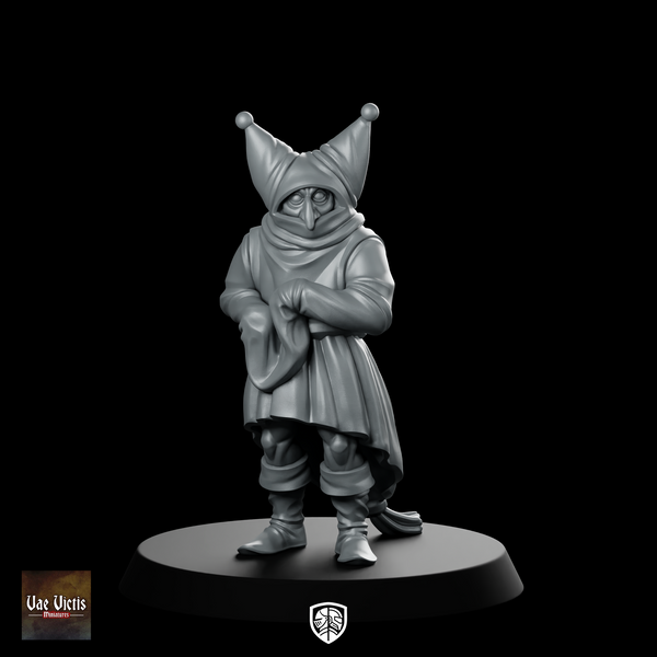 Strange Figure Fantasy Miniature Mysterious Cloaked NPC