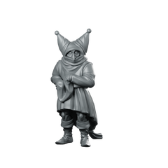 Strange Figure Fantasy Miniature Mysterious Cloaked NPC Miniature 360 Spin 01
