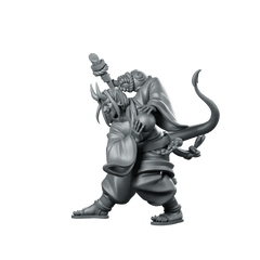 StrikeMonk Jin Miniature Fantasy Horned Cursed Monk - CastNPlay - We Print Miniatures