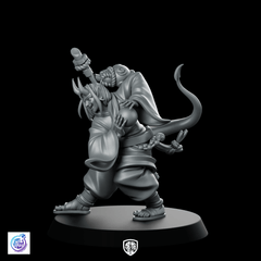 StrikeMonk Jin Miniature Fantasy Horned Cursed Monk - CastNPlay - We Print Miniatures