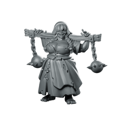 Strong Woman Miniature Ogress Prisoner - Vae Victis - We Print Miniatures