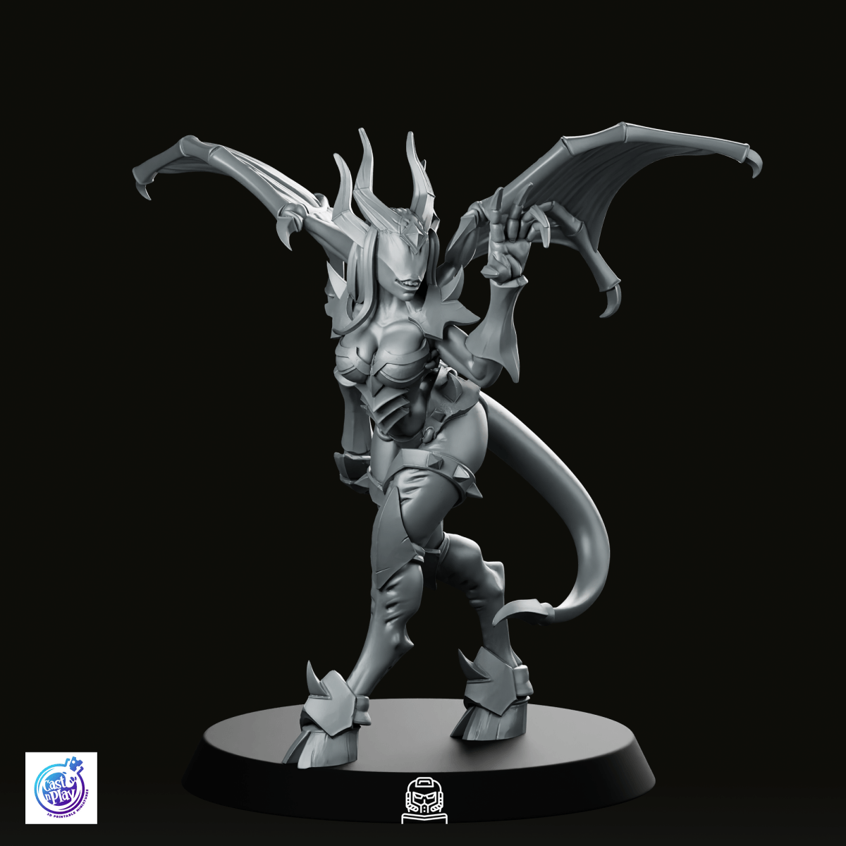 Succubus Enchantress Miniature - CastNPlay - We Print Miniatures