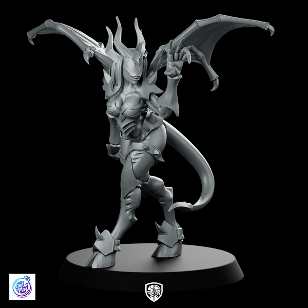 Succubus Enchantress Miniature Winged Demon Spellcaster