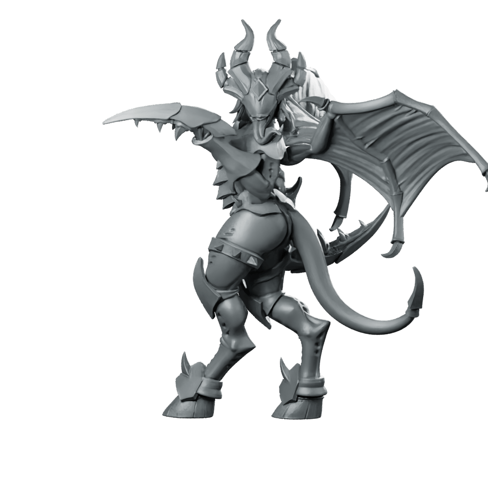 Succubus Hellmaiden Miniature Demonic Winged Fiend - CastNPlay - We Print Miniatures