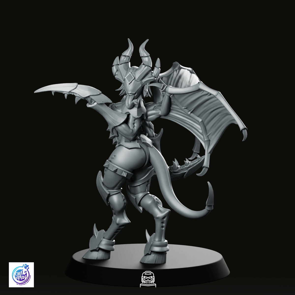 Succubus Hellmaiden Miniature - CastNPlay - We Print Miniatures