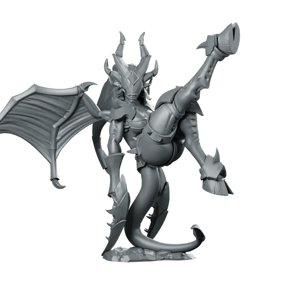 Succubus Speaker Miniature Demon Winged Horned - CastNPlay - We Print Miniatures