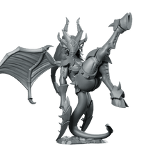 Succubus Speaker Miniature Demon Winged Horned - CastNPlay - We Print Miniatures