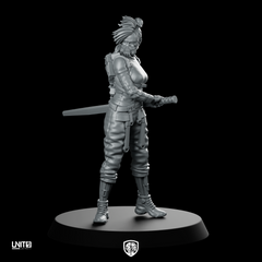 Suki 02 Cyberpunk Miniature Katana Operative Sci-Fi