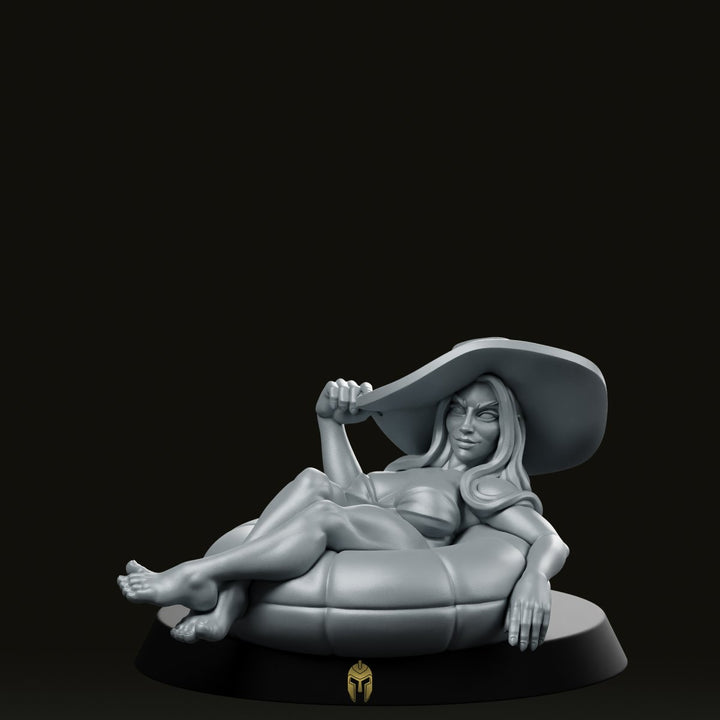 Summer Bae Clothed 32, miniatura de fantasía de PNJ junto a la piscina