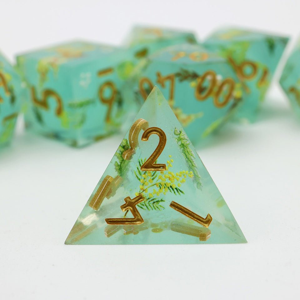 Summer Court | Art Core Dice| 7 Piece Set - Tabletop Dominion - We Print Miniatures