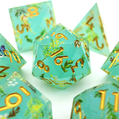 Summer Court | Art Core Dice| 7 Piece Set - Tabletop Dominion - We Print Miniatures