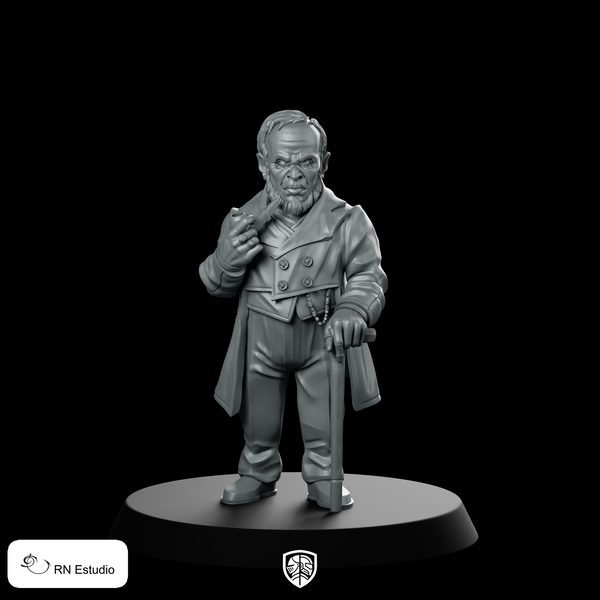 Sundance Miniature Commanding DnD Hero Strategist Resin