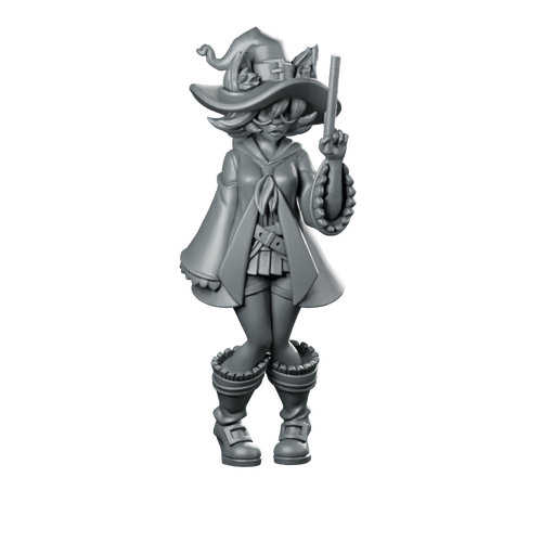 Sorceress Sunny Mage Miniature Witch Wizard Character Miniature 360 Spin 01