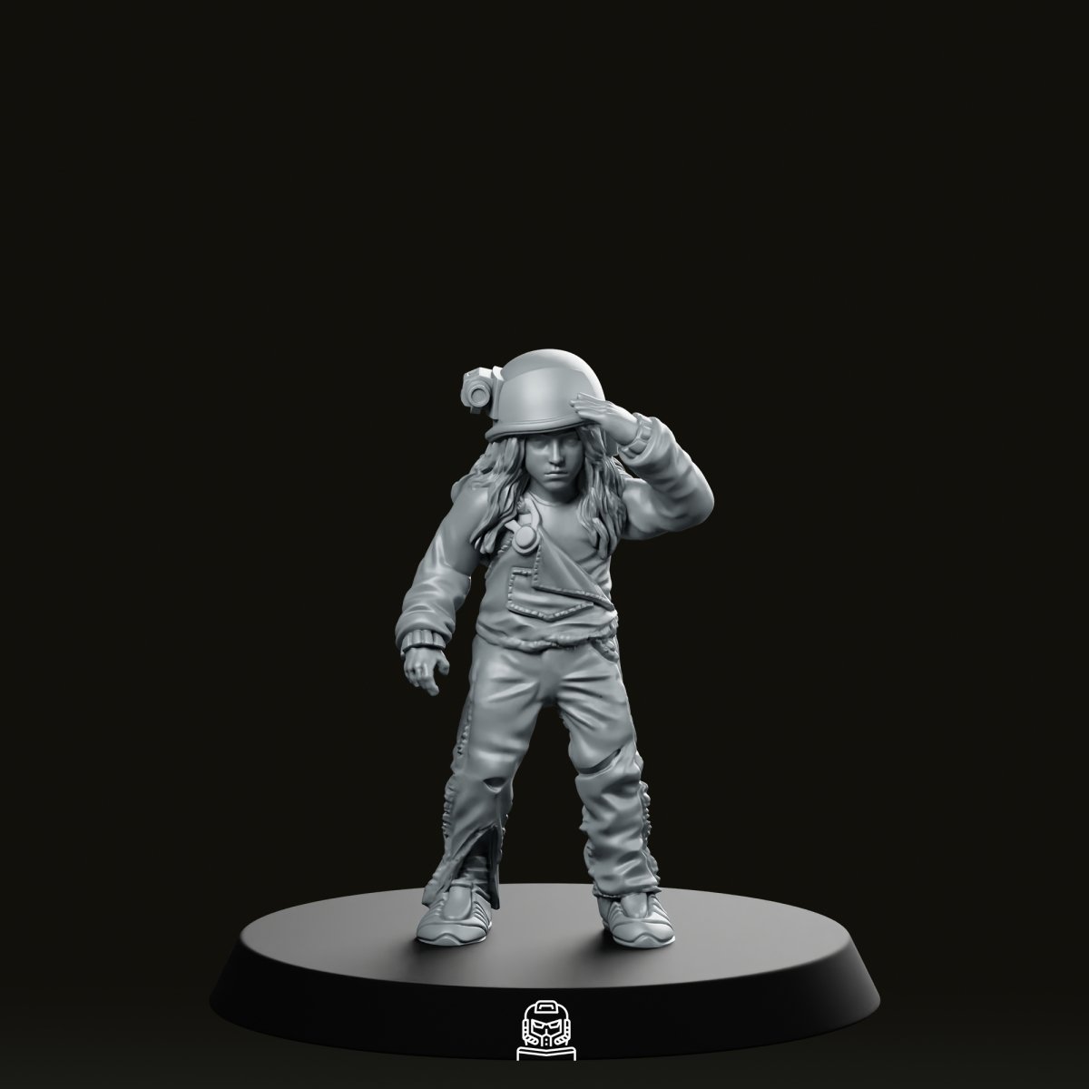 Surrogate Child Salute Miniature - Papsikels Miniatures - We Print Miniatures