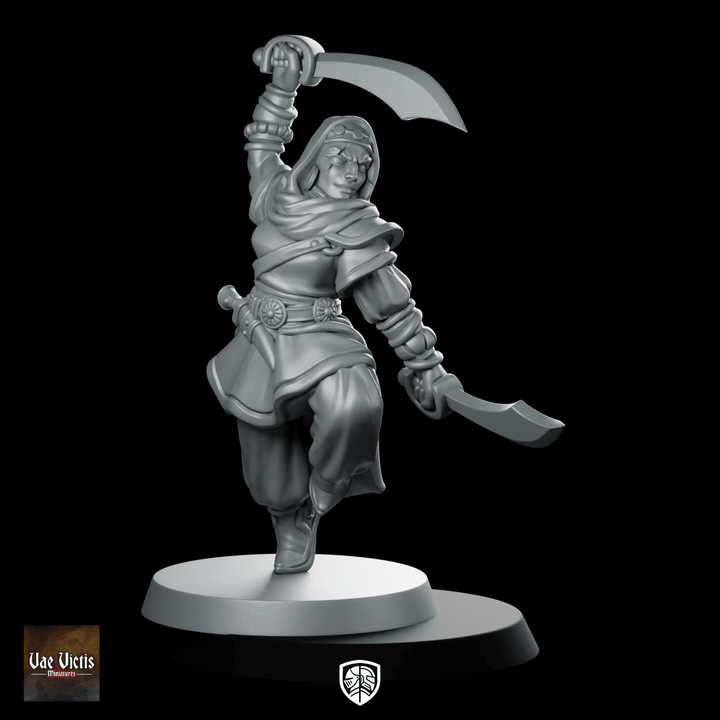 Miniatura Danzatrice di Spade, Duellante con Due Scimitarre