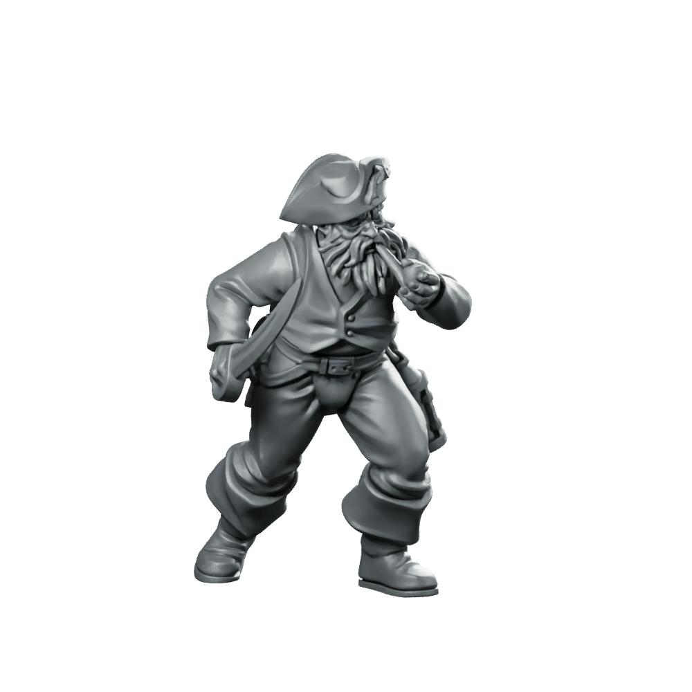 Sword For Hire 02 Miniature Veteran Sailor NPC - Vae Victis - We Print Miniatures