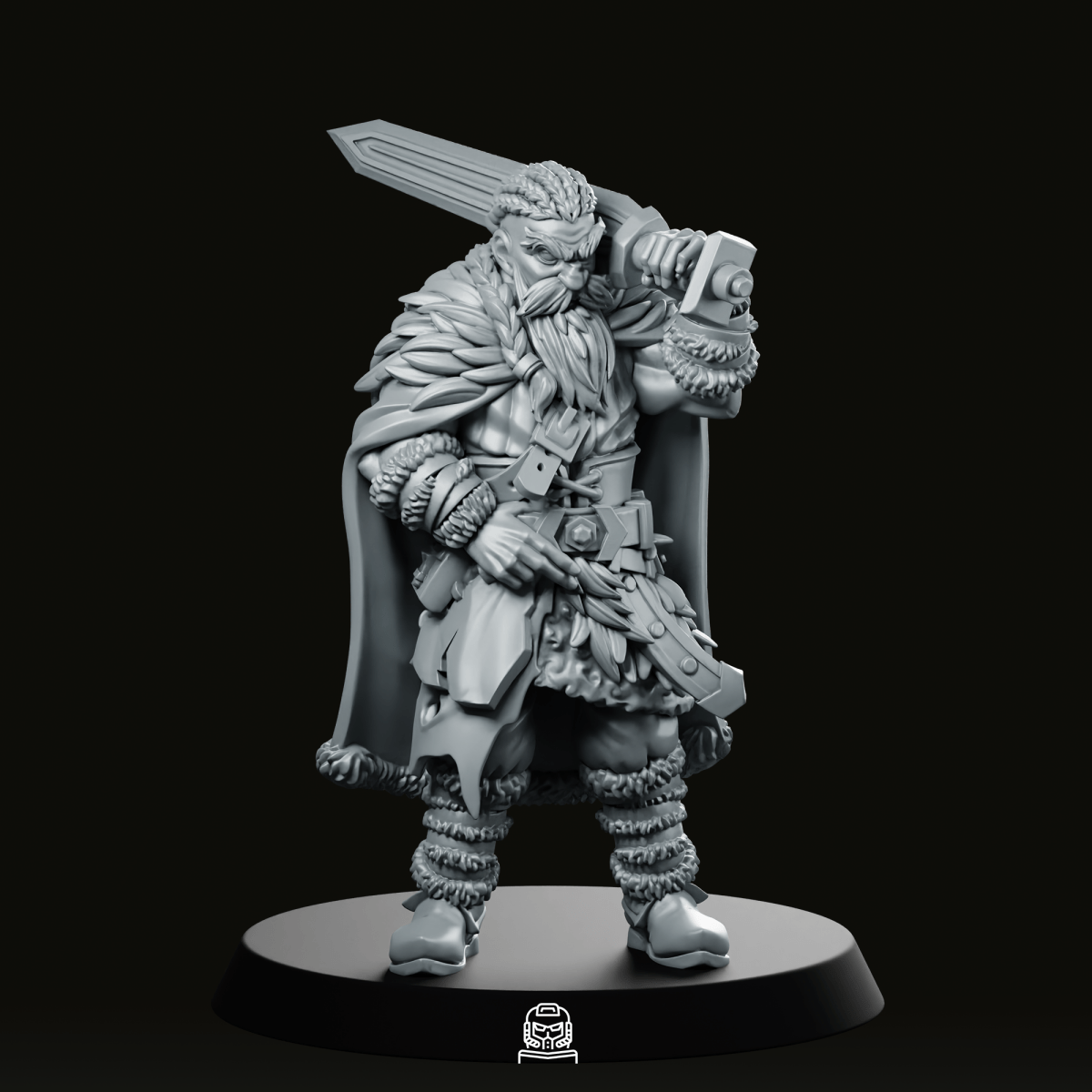 Sword Man Viking Miniature - CastNPlay - We Print Miniatures