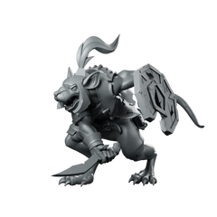 Sword Slash Ratfolk Miniature Rogue Dagger Sewer Sneak Miniature 360 Spin 01