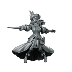 Swordgirl 1 Miniature Duelist Corsair Miniature 360 Spin 01
