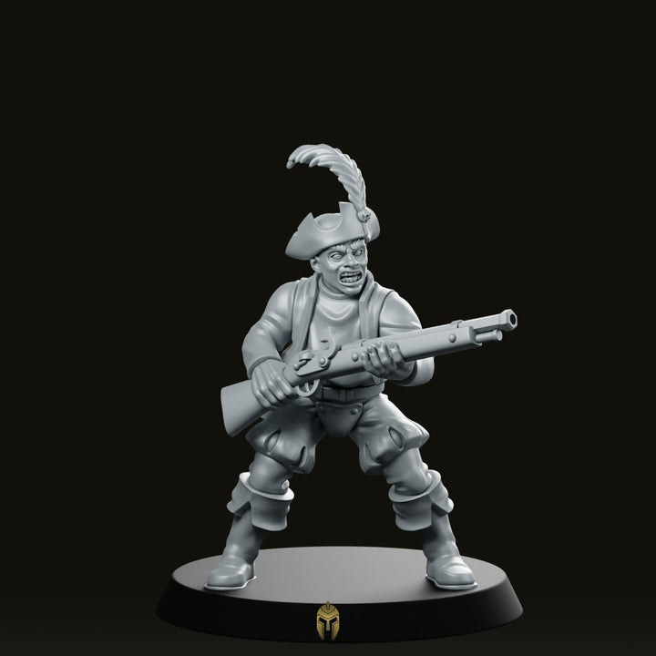 Swords for Hire 01 Miniatura Fantasy Mercenario Moschettiere