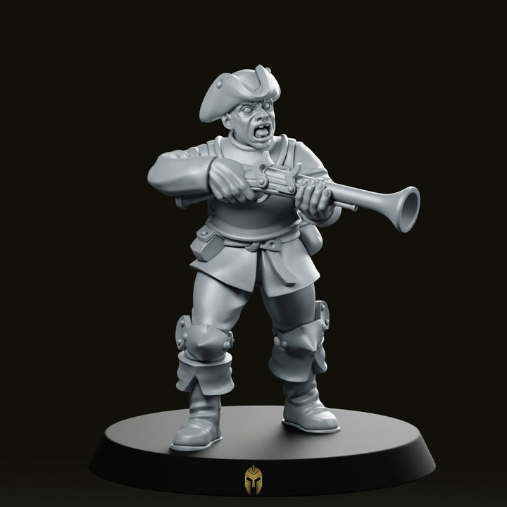 Swords for Hire 03 Fantasy Miniature Blunderbuss Mercenary