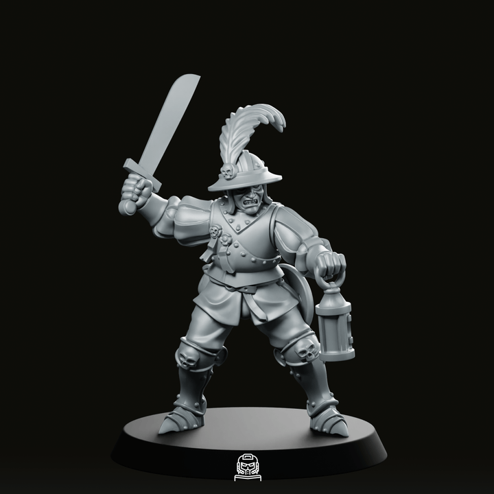 Swords For Hire 02 Miniature Swashbuckler Mercenary Lantern
