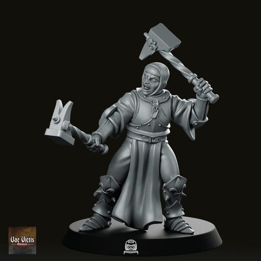Swords For Hire Zealous Nun 03 Miniature - Vae Victis - We Print Miniatures