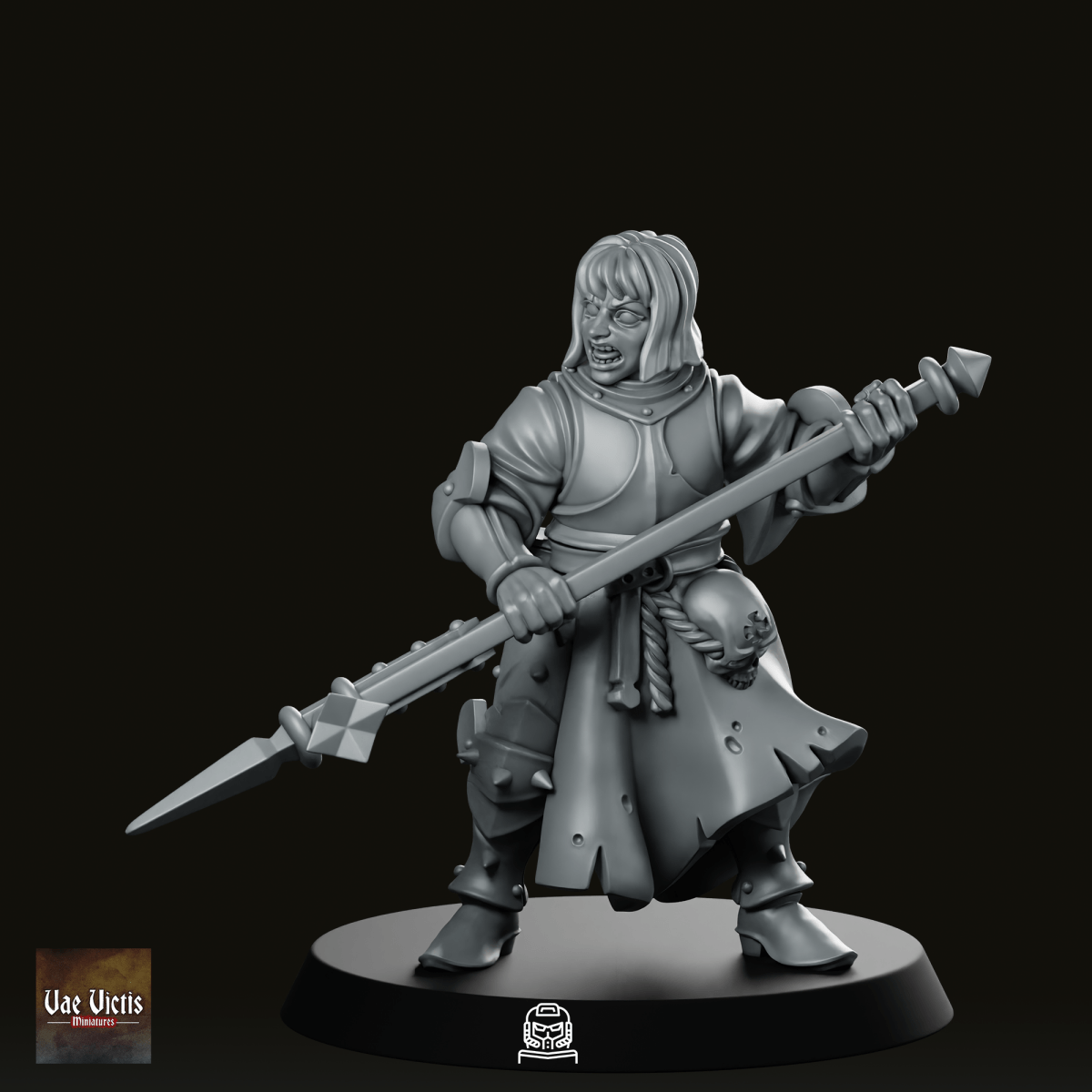 Swords For Hire Zealous Nun 09 Miniature - Vae Victis - We Print Miniatures