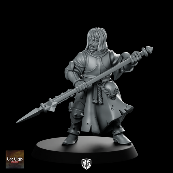 Swords For Hire Zealous Nun 09 Miniature Polearm