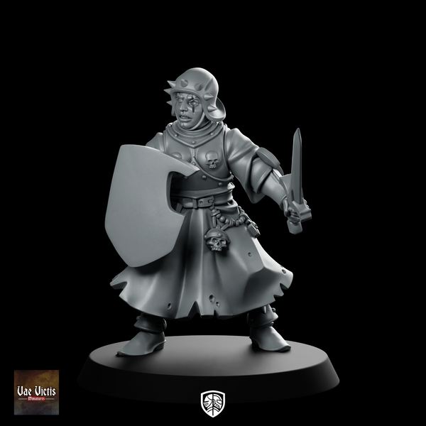 Swords For Hire Zealous Nun 10 Miniature Shieldmaiden