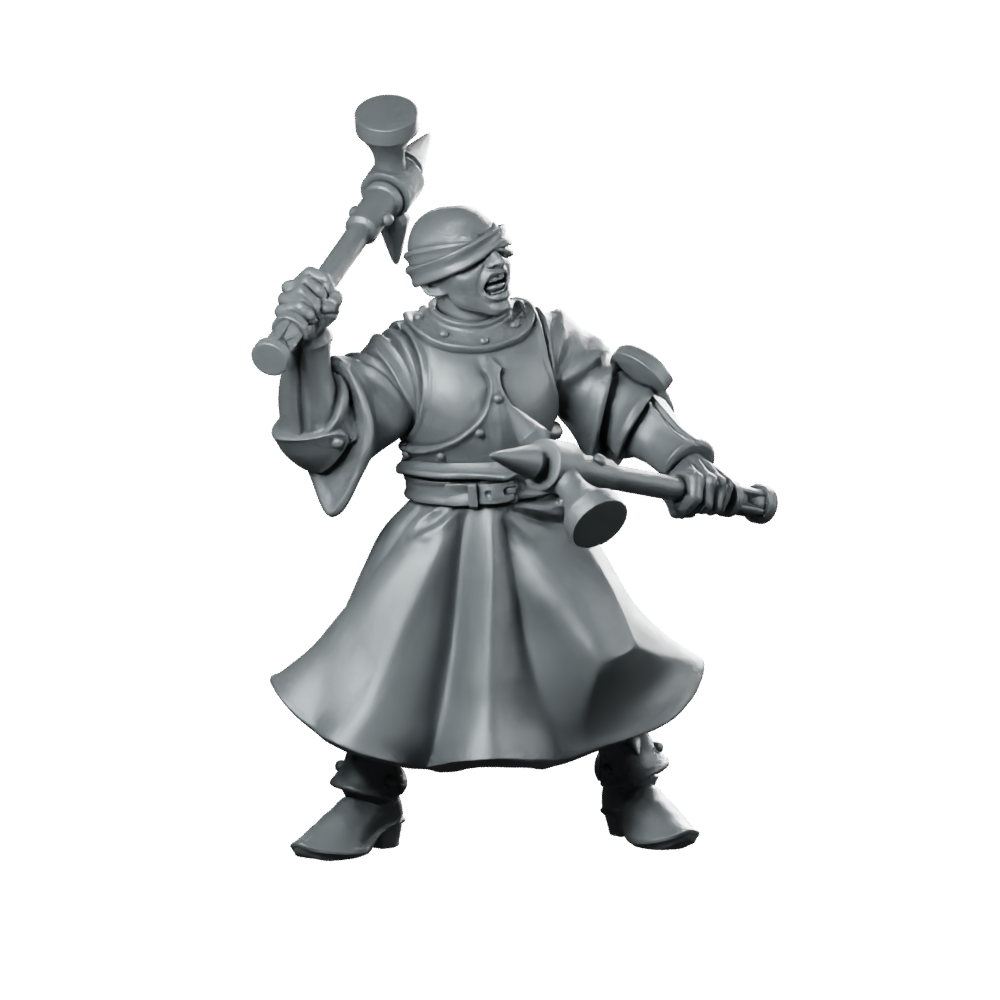 Swords For Hire Zealous Nun 06 Miniature Blindfolded Miniature 360 Spin 01