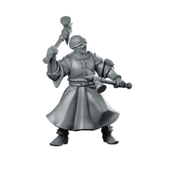 Swords For Hire Zealous Nun 06 Miniature Blindfolded Miniature 360 Spin 01