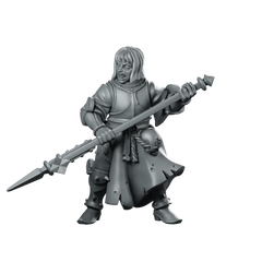 Swords For Hire Zealous Nun 09 Miniature Polearm Miniature 360 Spin 01