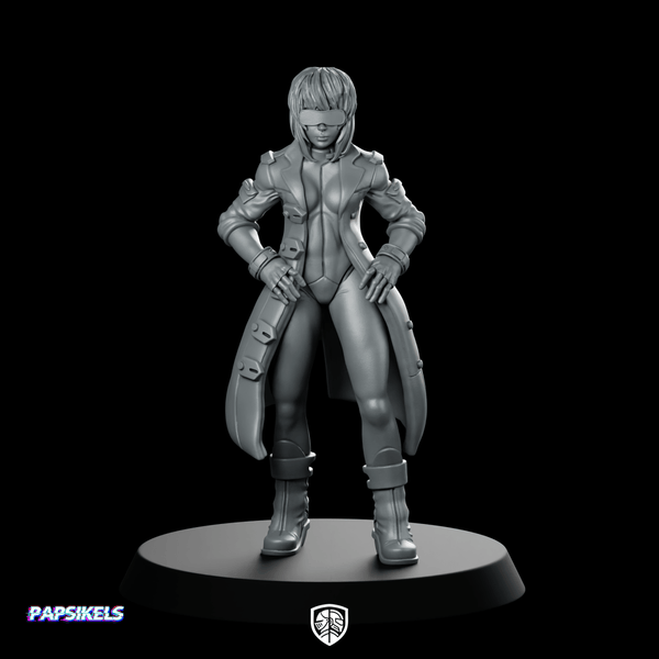 Synthetic Augmented Cybernetic Human 2nd Gig Miniature Cyberpunk - Papsikels Miniatures - We Print Miniatures