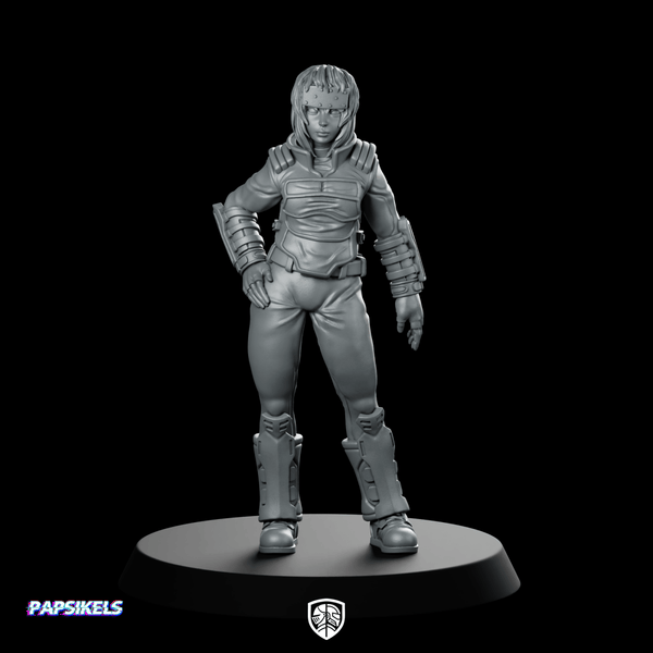 Synthetic Augmented Cybernetic Human Infiltration Miniature Operative Spy - Papsikels Miniatures - We Print Miniatures