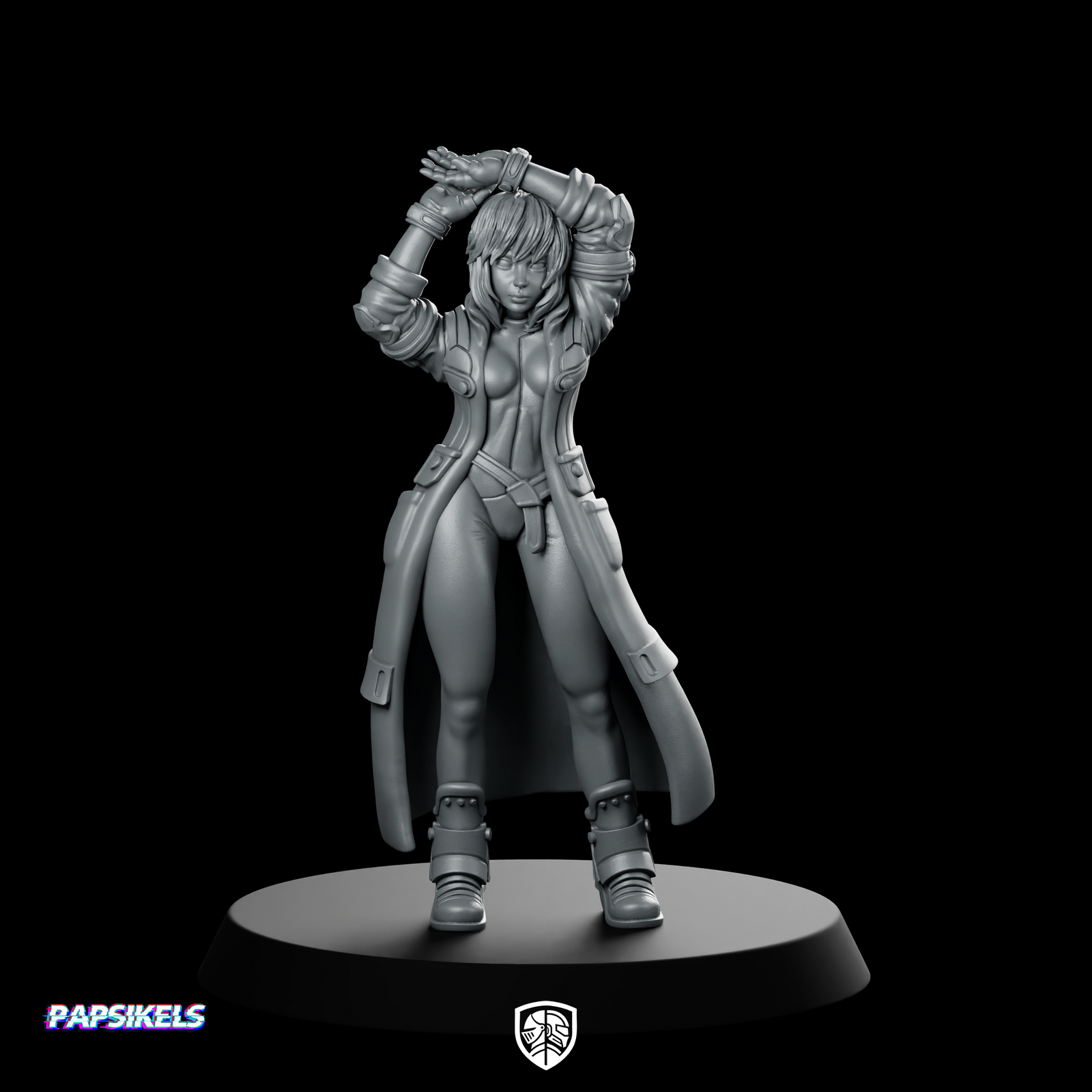 Synthetic Augmented Cybernetic Human Kusanagi Miniature Cyberpunk Operative