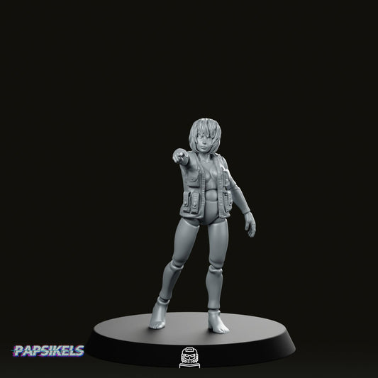 Synthetic Augmented Cybernetic Human Mannequin Miniature - Papsikels Miniatures - We Print Miniatures