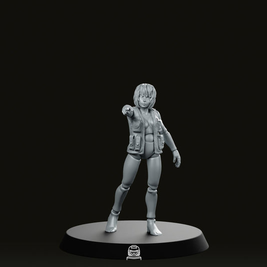 Synthetic Augmented Cybernetic Human Mannequin Miniature - Papsikels Miniatures - We Print Miniatures