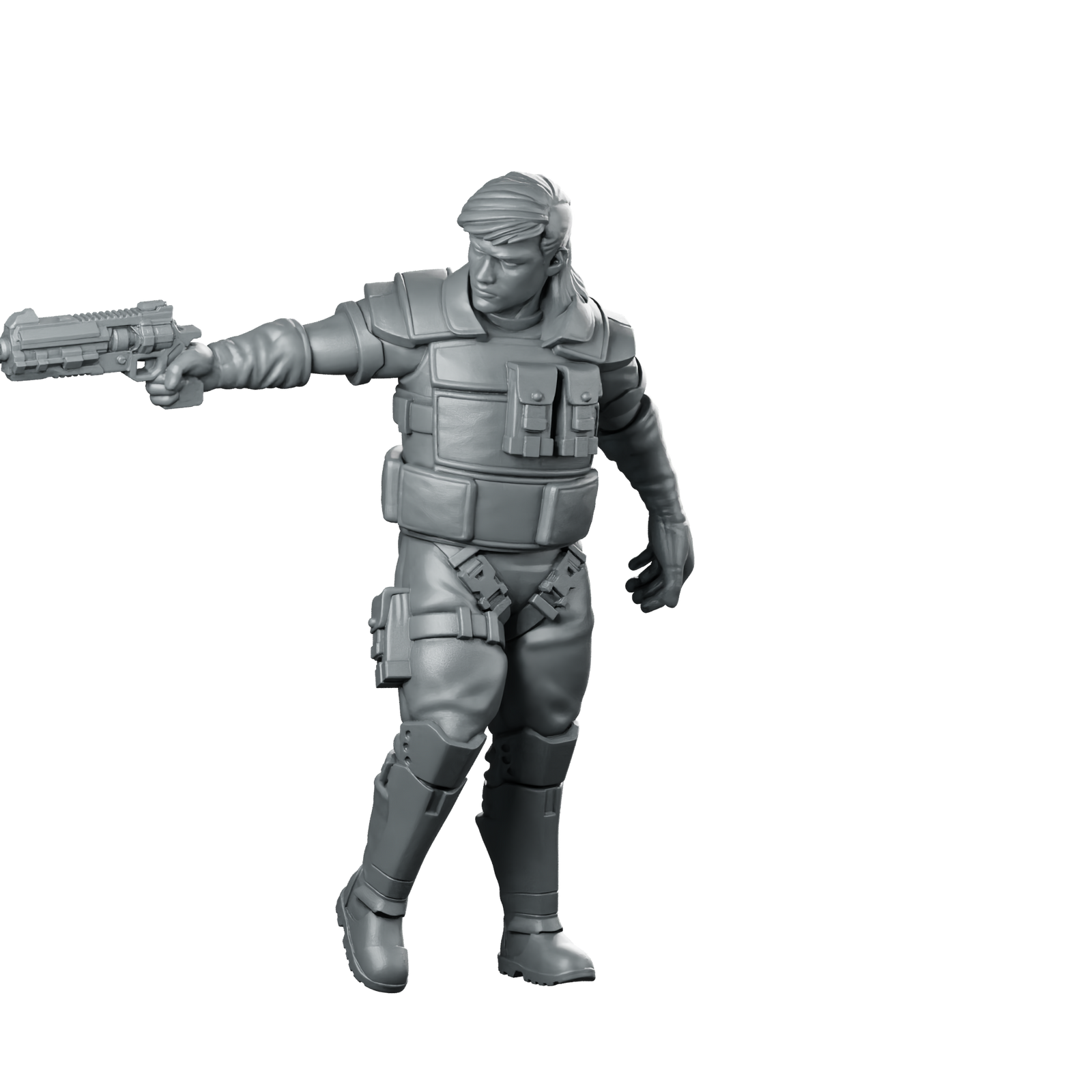 Tagawa V1 Miniature Female Operative Tactical Soldier Miniature 360 Spin 01