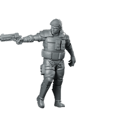Tagawa V1 Miniature Female Operative Tactical Soldier Miniature 360 Spin 01