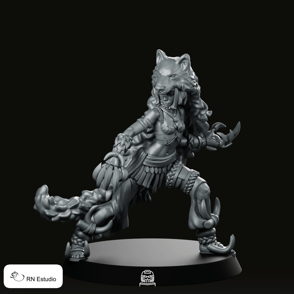 Tala Druid Miniature - RN Estudio - We Print Miniatures