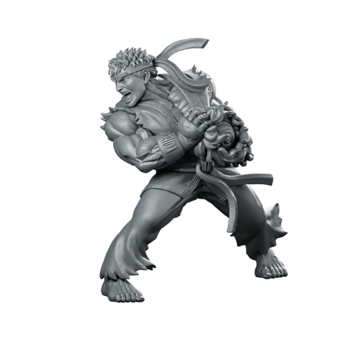 Street Fighter Tatsu Miniature Martial Artist Hero Miniature 360 Spin 01