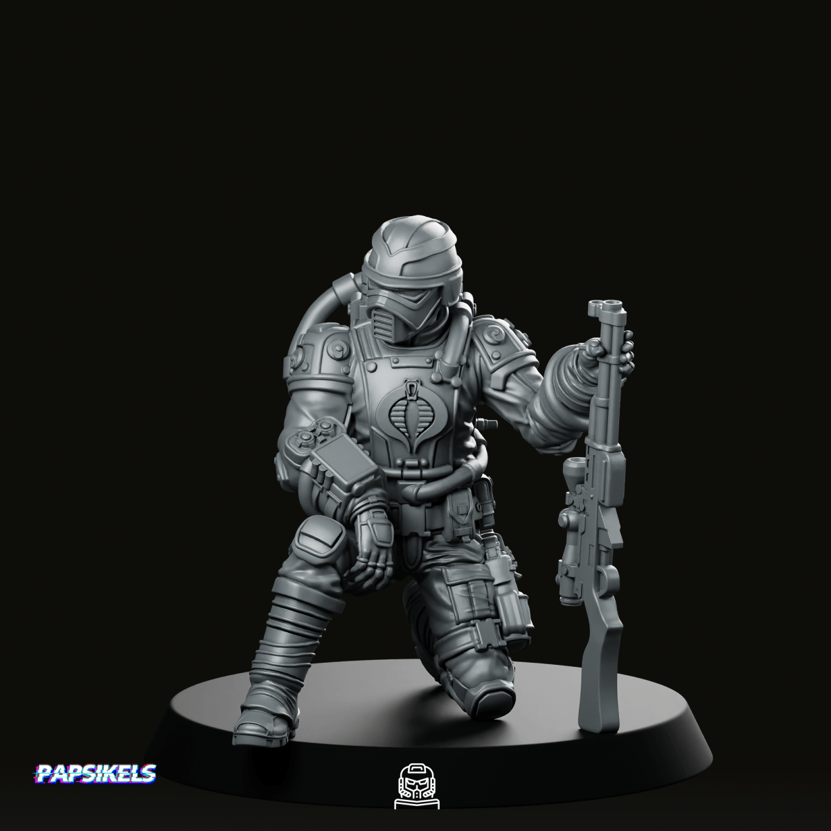 Techno Viper 3 Miniature - Papsikels Miniatures - We Print Miniatures