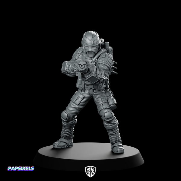 Techno Viper 4 Miniature Armoured Sci-Fi Rifleman