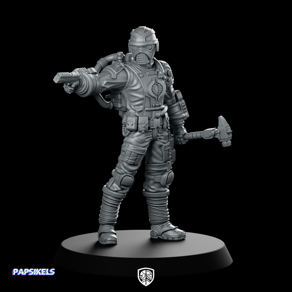 Techno Viper 5 Miniature Sci-Fi Hammer Trooper