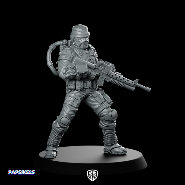 Techno Viper 6 Miniature Sci-Fi Heavy Gunner