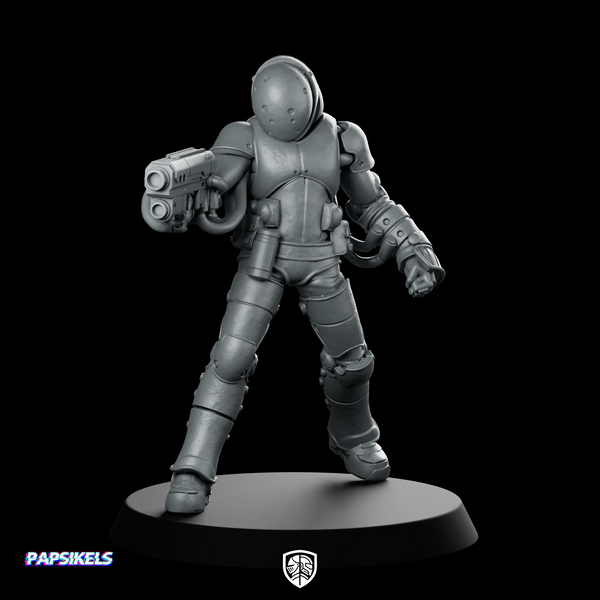 Technomad Scavenger A Miniature Cyberpunk Sci-Fi Resin