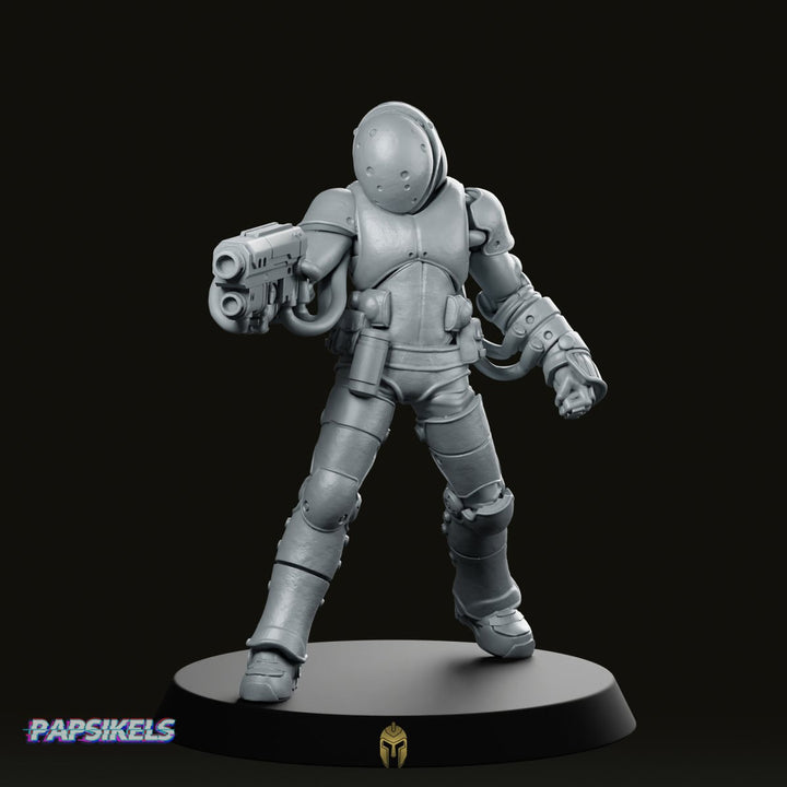 Technomad Scavenger B Miniature Cyberpunk Sci-Fi Resin