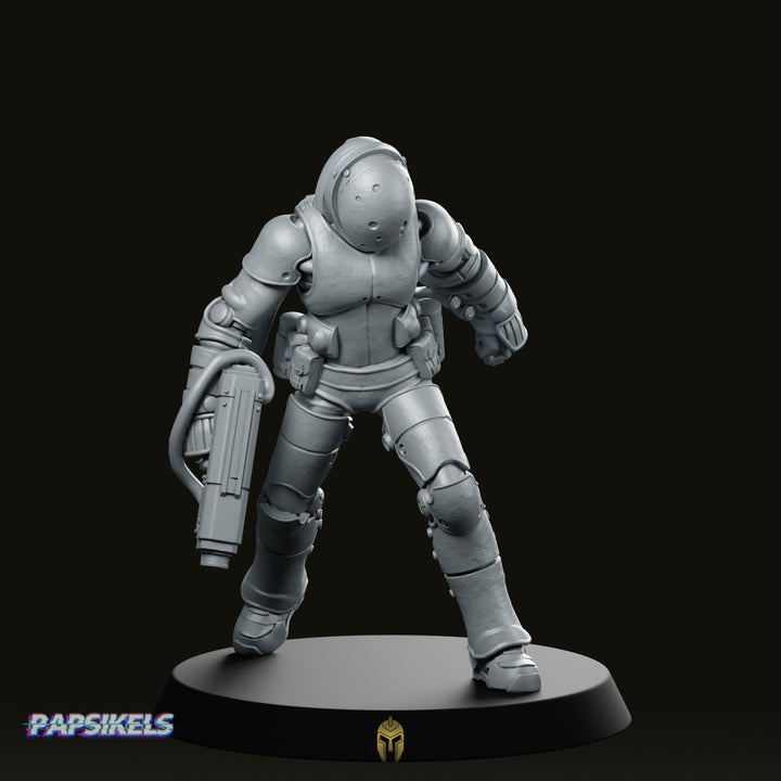 Miniatura Technomad Scavenger D Cyberpunk Wasteland Demoliciones